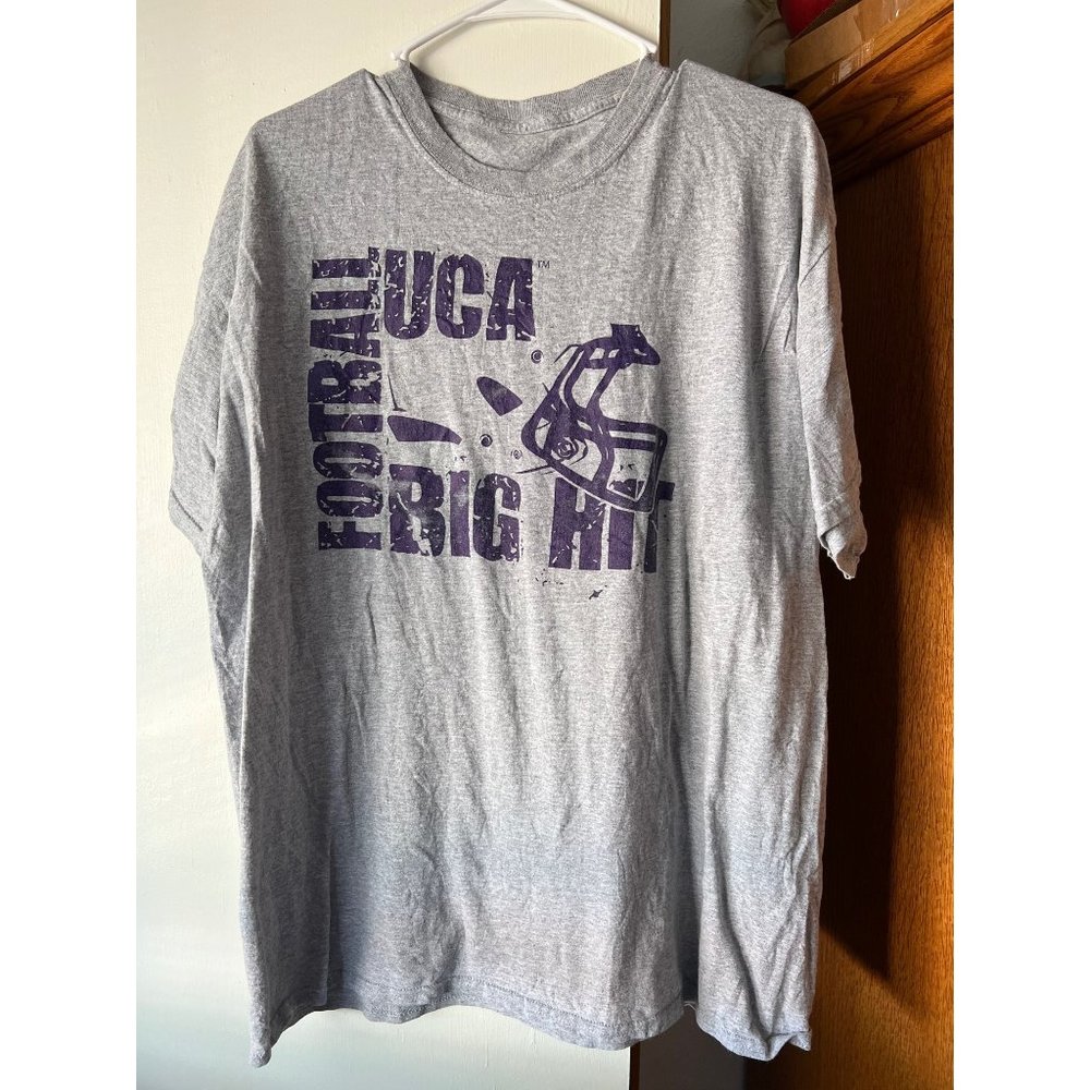 UCA Football Big Hit No Tags Will Measure Grey T-Shirt